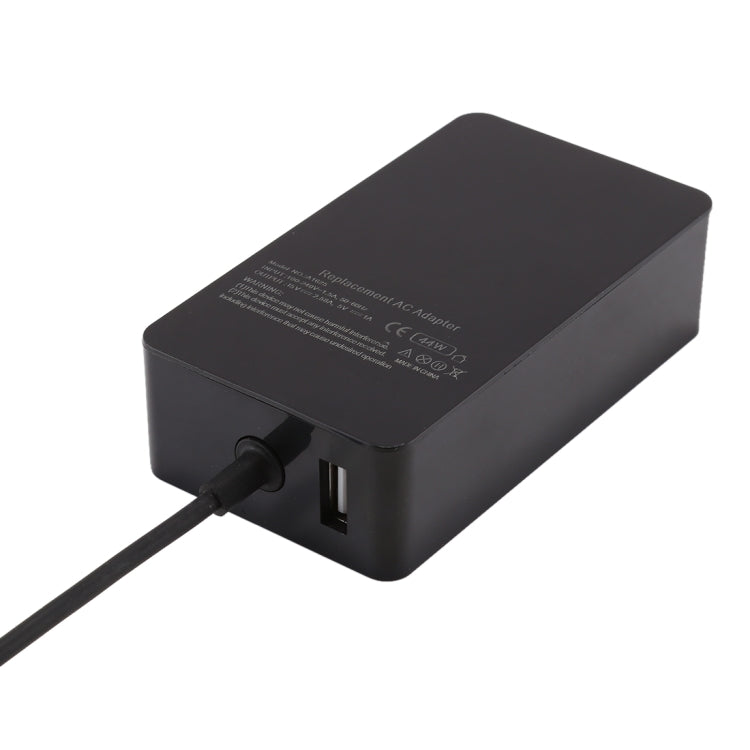 A1625 15V 2.58A 44W AC Power Supply Charger Adapter for Microsoft Surface Pro 6 / Pro 5 (2017) / Pro 4, EU Plug