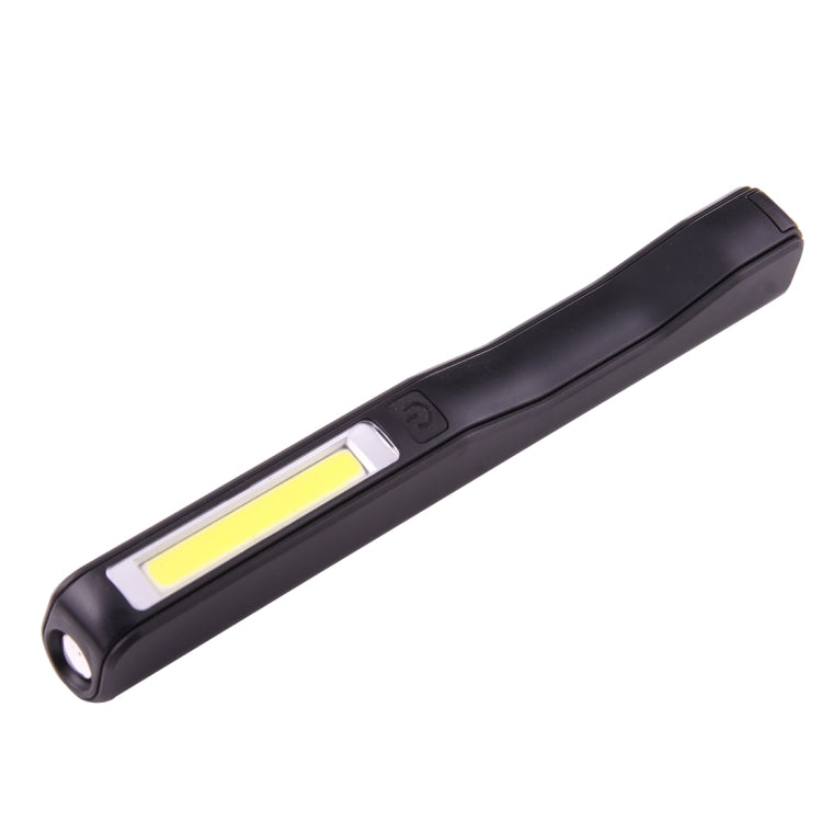 100LM High Brightness Pen Shape Work Light / Flashlight, White Light , COB LED 2-Modes with 90 Degree Rotatable Magnetic Pen Clip(Black)