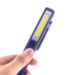 100LM High Brightness Pen Shape Work Light / Flashlight, White Light, COB LED 2-Modes with 90 Degree Rotatable Magnetic Pen Clip(Blue)