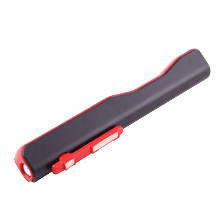 100LM High Brightness Pen Shape Work Light / Flashlight, White Light , COB LED 2-Modes with 90 Degree Rotatable Magnetic Pen Clip(Red)