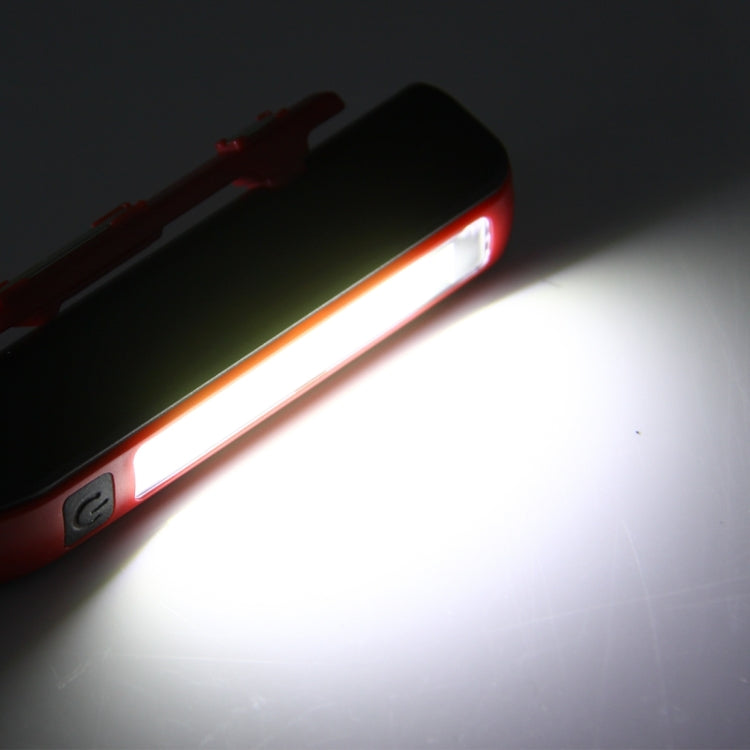 100LM High Brightness Pen Shape Work Light / Flashlight, White Light , COB LED 2-Modes with 90 Degree Rotatable Magnetic Pen Clip(Red)