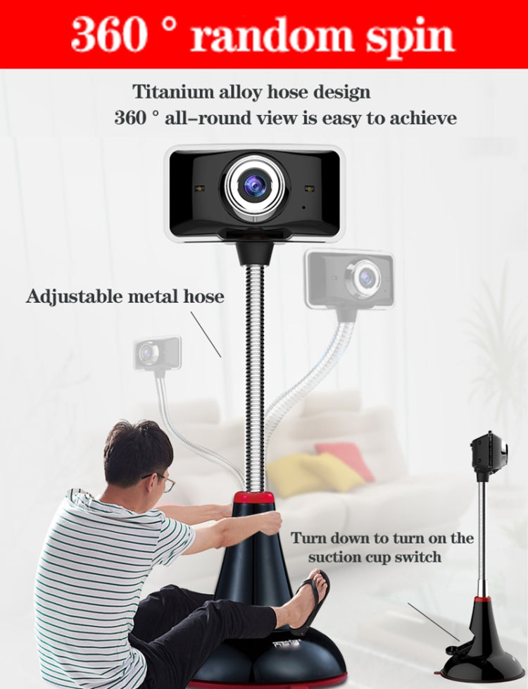 aoni C11L 720P HD Video Computer Camera with Microphone