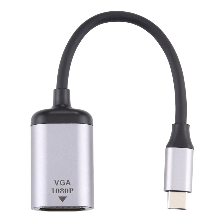 1080P VGA Female to Type-C / USB-C Male Connecting Adapter Cable