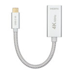 USB 3.1 Type-C Male to HDMI Female Video Adapter Cable, Length: 20cm