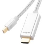 1080P 60Hz Mini DisplayPort to HDMI Cable, Cable Length:2m (Silver)