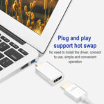 1080P Mini DisplayPort Male to HDMI Female Adapter (Silver)