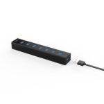 ORICO H7013-U3 ABS Material Desktop 7 Ports USB 3.0 HUB with 1m USB Cable(Black)