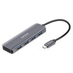 Lenovo C04 4 In 1 Type-C / USB-C to USB-C Converter Splitter Hub