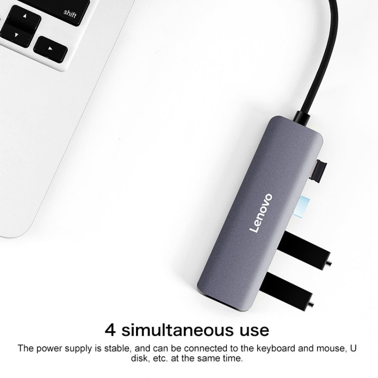 Lenovo C04 4 In 1 Type-C / USB-C to USB-C Converter Splitter Hub