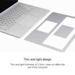 4 in 1 Notebook Shell Protective Film Sticker Set for Microsoft Surface Book 13.5 inch(Silver)