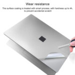 4 in 1 Notebook Shell Protective Film Sticker Set for Microsoft Surface Laptop 3 13.5 inch (Grey)