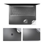 4 in 1 Notebook Shell Protective Film Sticker Set for Microsoft Surface Laptop 3 13.5 inch (Grey)