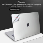 4 in 1 Notebook Shell Protective Film Sticker Set for Microsoft Surface Laptop 3 13.5 inch (Grey)