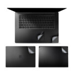 4 in 1 Notebook Shell Protective Film Sticker Set for Microsoft Surface Laptop 3 15 inch (Black)