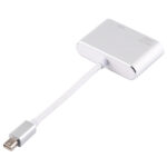 2 in 1 4Kx2K Mini DisplayPort to VGA & HDMI Adapter (Silver)