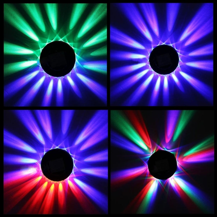 8W RGB Sunflower LED Stage Light, 48 LEDs, Sound Control / Auto Run Mode(Transparent)