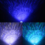 8W USB Charging Music Starry Sky Water Texture Light Atmosphere Lamp with Remote Control (Black)