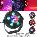 11W 5 LEDs Colorful Rotating Magic Ball LED PAR Light