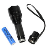 1200LM Portable Aluminum Flashlight, 5 Modes, Waterproof, 1 CREE Q5 LED (Black)