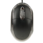 1000dpi Colorful Light USB Scroll Wheel Optical Mouse(Black)