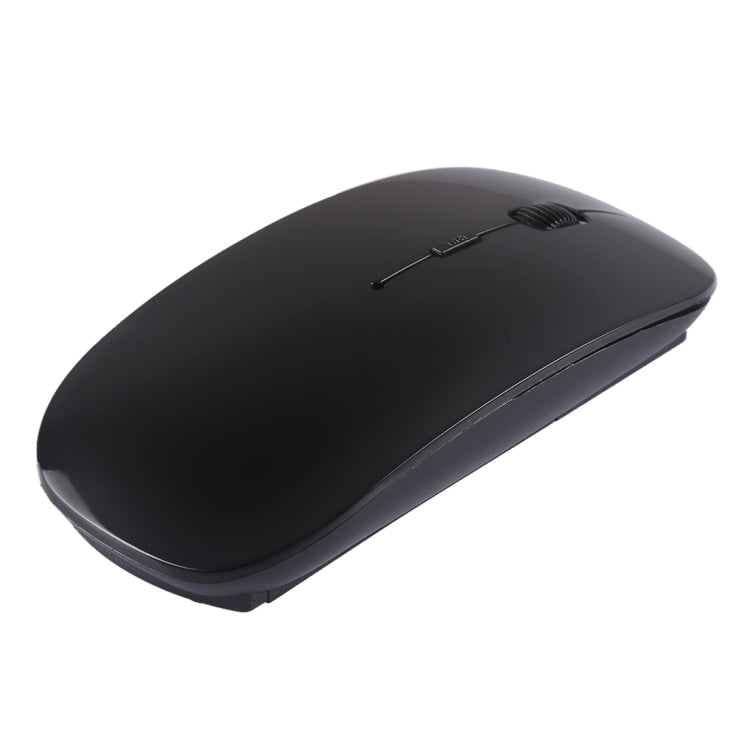 2.4GHz Wireless Ultra-thin Laser Optical Mouse with USB Mini Receiver, Plug and Play(Black)