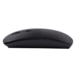 2.4GHz Wireless Ultra-thin Laser Optical Mouse with USB Mini Receiver, Plug and Play(Black)