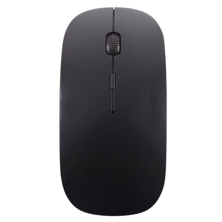 2.4GHz Wireless Ultra-thin Laser Optical Mouse with USB Mini Receiver, Plug and Play(Black)