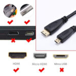 1.4 Version, Gold Plated Micro HDMI Male to HDMI Male Coiled Cable, Support 3D / Ethernet, Length: 60cm (can be extended up to 2m)