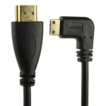 1.4 Version Gold Plated Mini HDMI Male to HDMI Male Coiled Cable, Support 3D / Ethernet, Length: 0.6m-2m