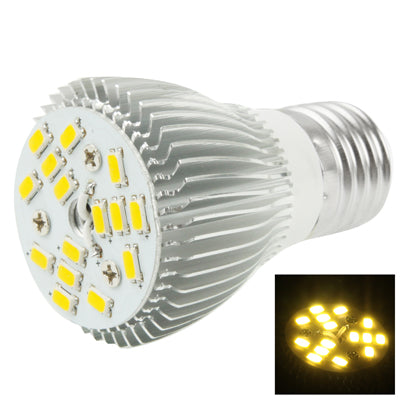 E27 6W LED Spotlight Lamp Bulb, 15 LED 5050 SMD, Warm White Light, AC 85-265V