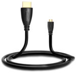 1.5m Gold Plated 3D 1080P Micro HDMI Male to HDMI Male cable for Mobile Phone, Cameras, GoPro