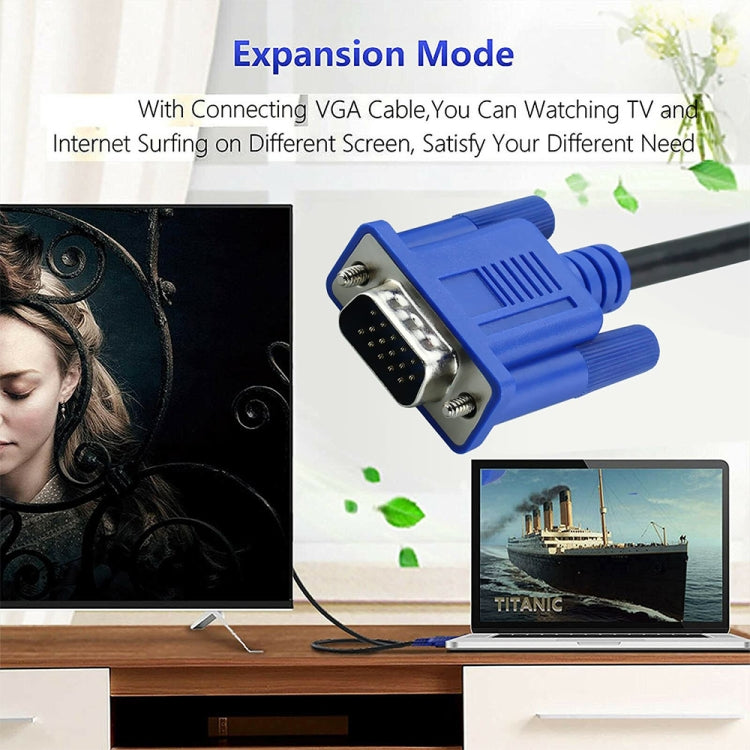 1.8m High Quality VGA 15Pin Male to VGA 15Pin Male Cable for LCD Monitor / Projector