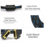 Nylon Netting Style DVI-I Dual Link 24+5 Pin Male to Male M / M Video Cable, Length: 3m