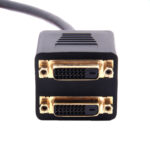 24+1 DVI Male to 2 DVI Female Cable Adapter, Length: 30cm