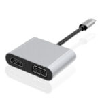 2 in 1 Multifunctional USB-C / Type-C to HDMI+VGA HUB Docking Station