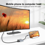 2 in 1 Multifunction USB-C / Type-C to Dual HDMI HUB Docking Station (White)