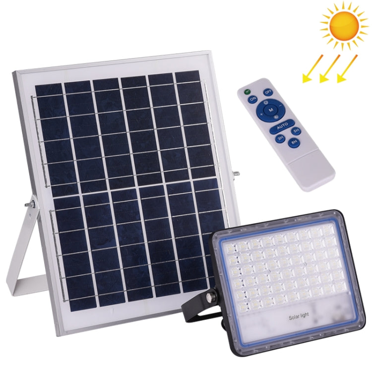 100W SMD 2835 108 LEDs Solar Powered Timing LED Flood Light with Remote Control