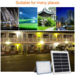 100W SMD 2835 108 LEDs Solar Powered Timing LED Flood Light with Remote Control