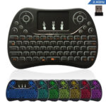 I8 Max 2.4GHz Mini Wireless Keyboard with Touchpad Rechargeable Fly Air Mouse Smart Game 7-color Backlit