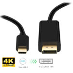 4K 60Hz Type-C to DP DisplayPort Connecting DP Adapter Cable, Cable Length: 1.8m