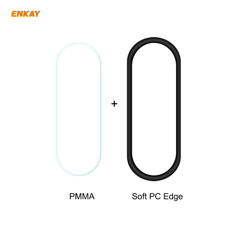 1 PCS For Xiaomi Mi Band 5 ENKAY Hat-Prince 3D Full Screen Soft PC Edge + PMMA HD Screen Protector Film