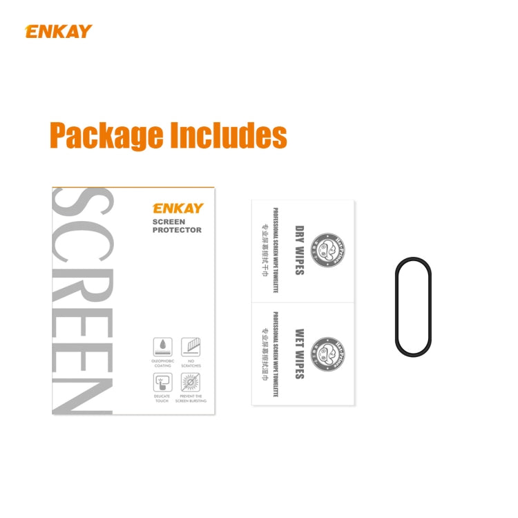 1 PCS For Xiaomi Mi Band 5 ENKAY Hat-Prince 3D Full Screen Soft PC Edge + PMMA HD Screen Protector Film