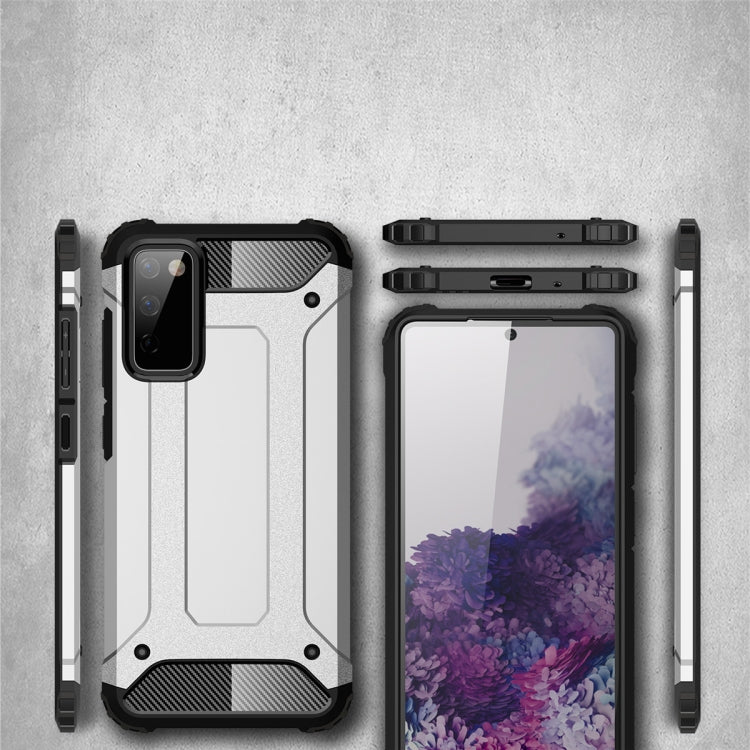 For Samsung Galaxy S20 FE 5G / S20 Lite Magic Armor TPU + PC Combination Case(Silver)