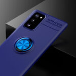 For Samsung Galaxy S20 FE Metal Ring Holder 360 Degree Rotating TPU Case(Blue+Blue)