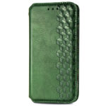 For Galaxy S20 FE(4G/5G) / S20 Lite Cubic Grid Pressed Horizontal Flip Magnetic PU Leather Case with Holder & Card Slots & Wallet(Green)