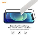 For iPhone 12 / 12 Pro 2pcs ENKAY Hat-Prince Anti-drop Full Glue Tempered Glass Full Screen Film Anti-fall Protector