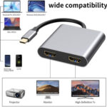 ZS-SGSHDMI USB-C / Type-C to Dual HDMI Adapter