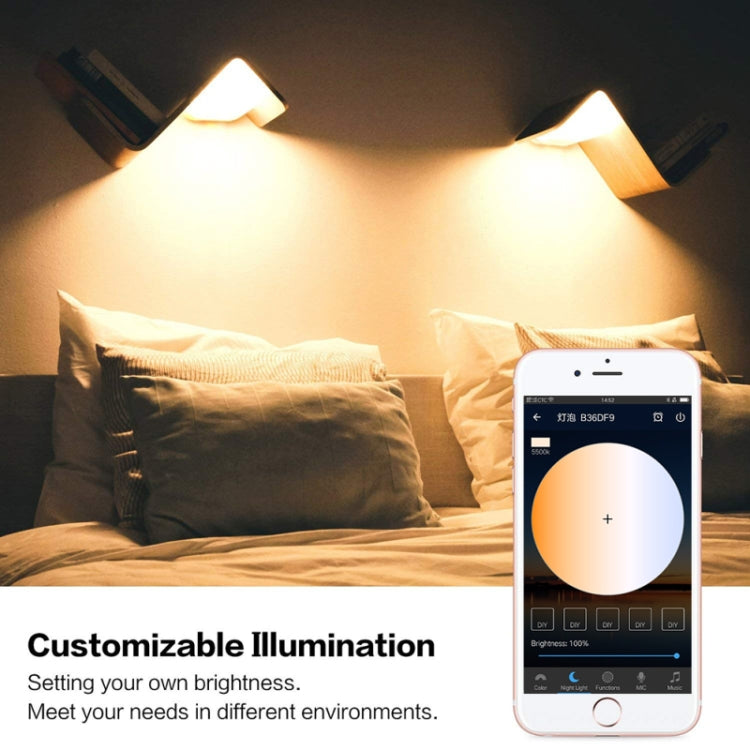 7W  E27 RGBCW WIFI LED smart bulb wireless smart home automation light(RGBCW+Warm White+White)