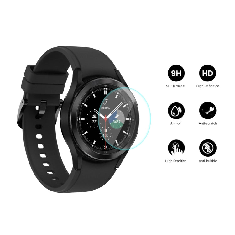 1 PCS For Samsung Galaxy Watch4 Classic 46mm ENKAY Hat-Prince 0.2mm 9H 2.15D Curved Edge Tempered Glass Screen Protector Watch Film