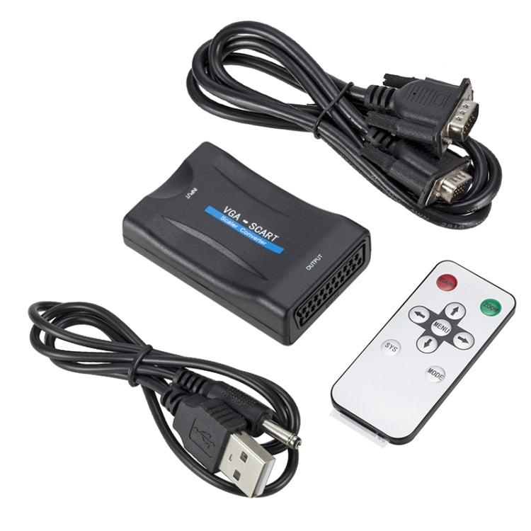 1080P VGA to SCART Audio Video Converter Adapter